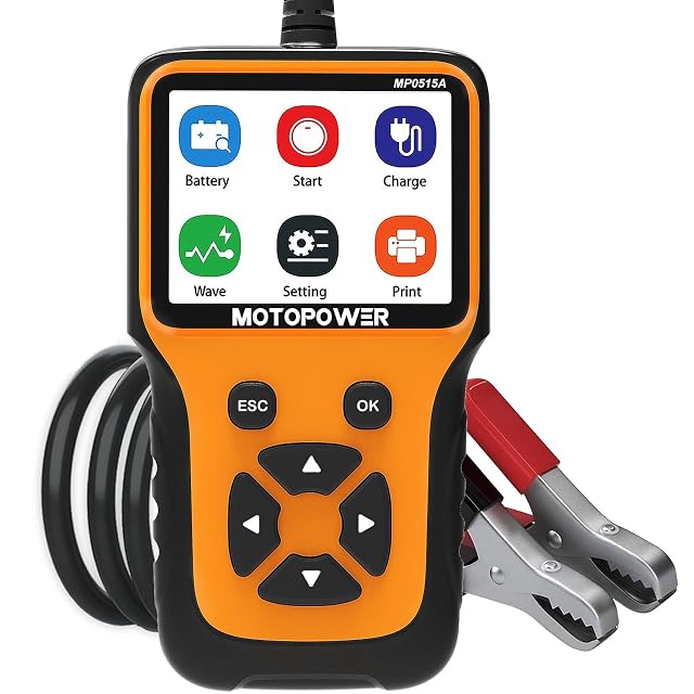 Analizador de batería y sistema de carga MOTOPOWER MP0515A