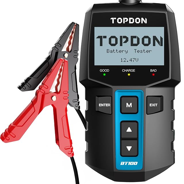 Comprobador de batería de coche TOPDON BT100