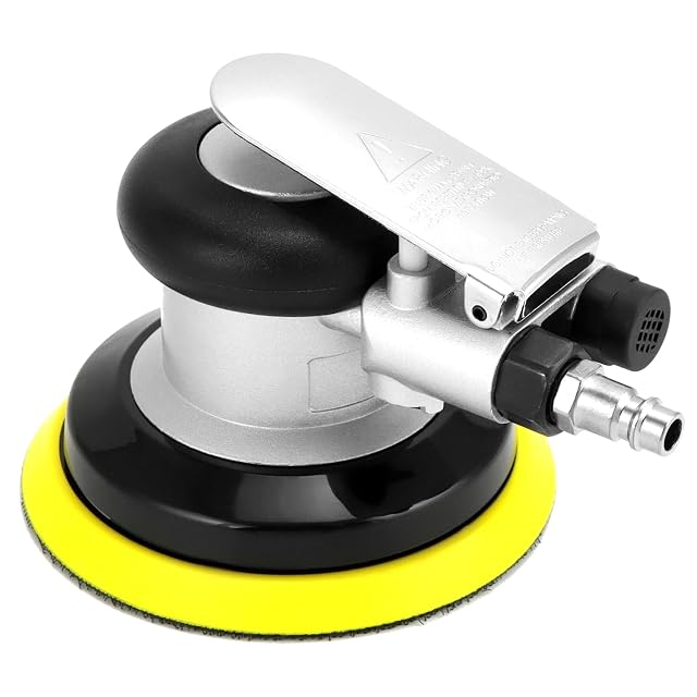 Lijadora orbital neumática QWORK de 125 mm