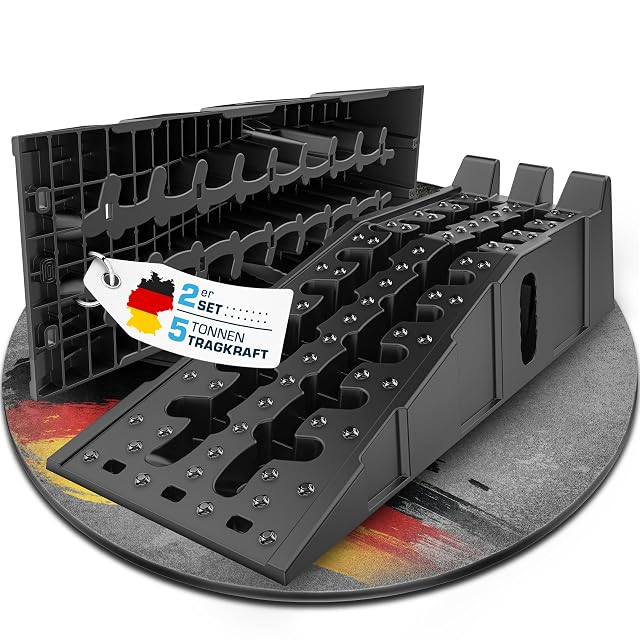 Rampas de coche de HDPE SELLOGX con superficie antideslizante