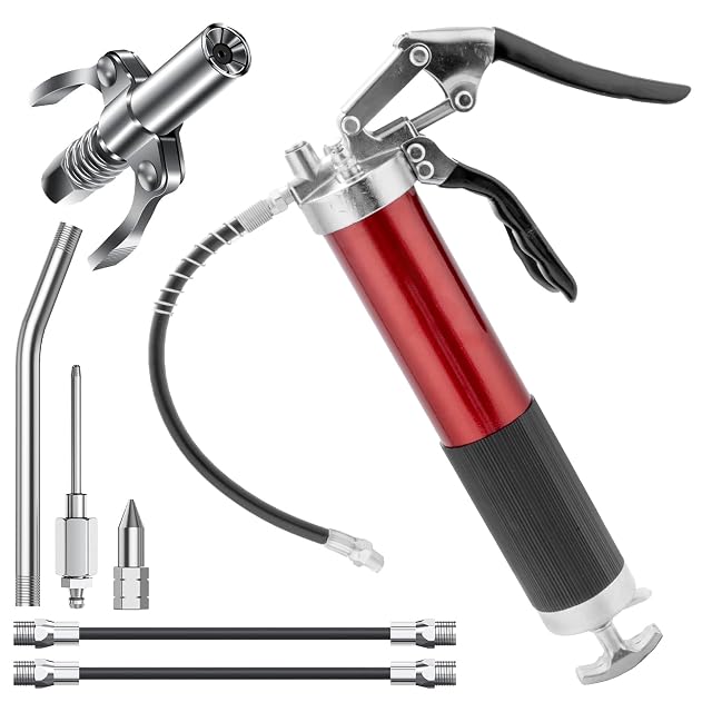 Juego de engrasadora lisetar de 8000 PSI con adaptadores