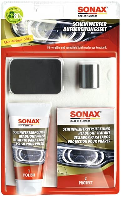 Juego de restauración de faros SONAX