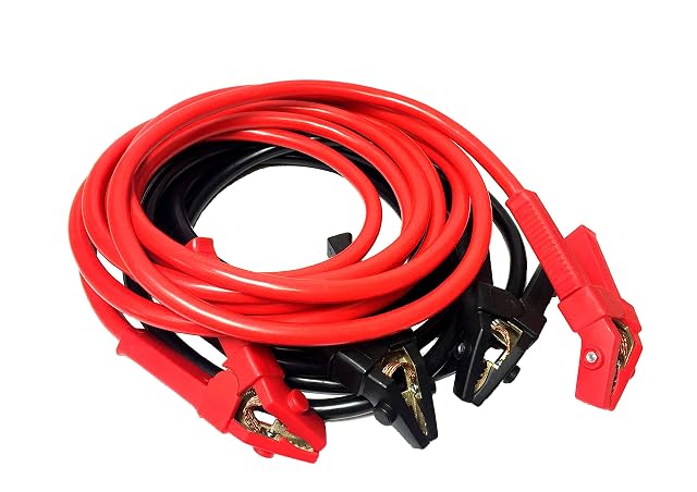 Cables de arranque profesionales IWH de 6 m con pinzas de fundición