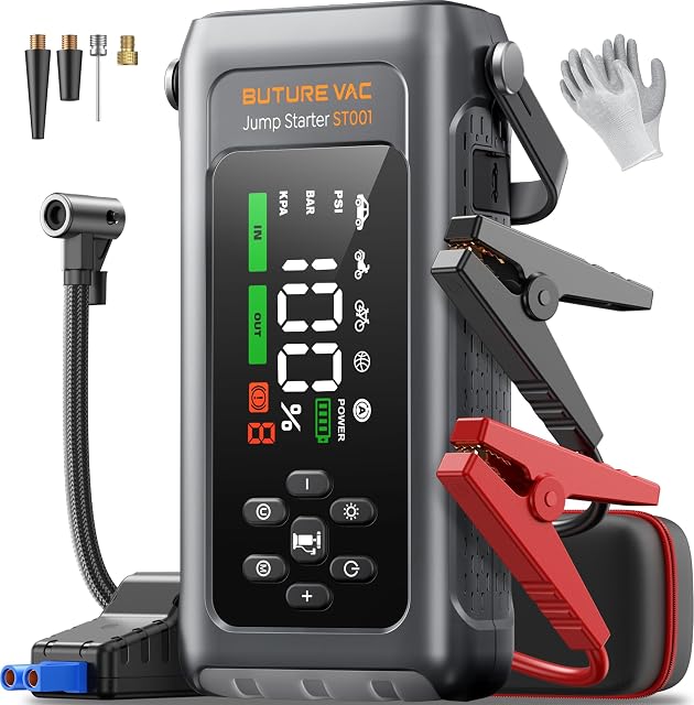 Arrancador BuTure ST001 con inflador de neumáticos integrado