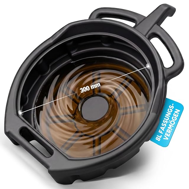 Bandeja de vaciado de aceite NTG de 8 litros con pico