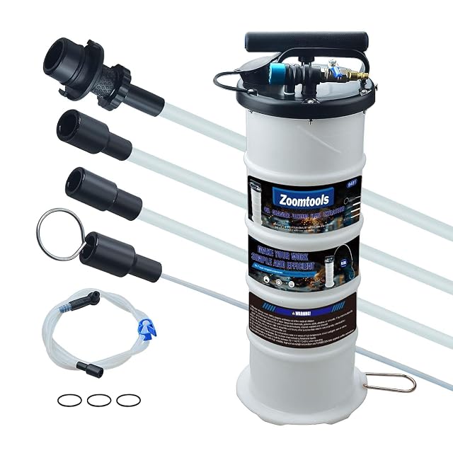 Extractor de aceite manual y neumático Zoomtools de 6,5 l