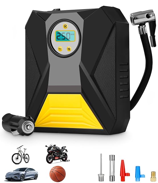 Inflador de neumáticos Toaren de 12 V con pantalla LCD