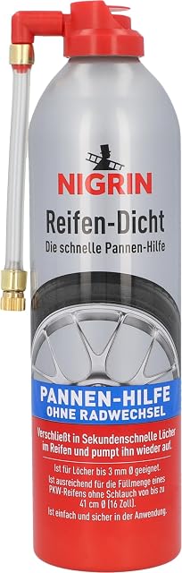 Bote de sellante para neumáticos NIGRIN de 500 ml